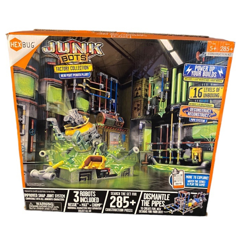 Hex Bug JUNKBOTS FIGURE PARTS Drive Light Modules 200 Pc LOT Power Plant Pipes